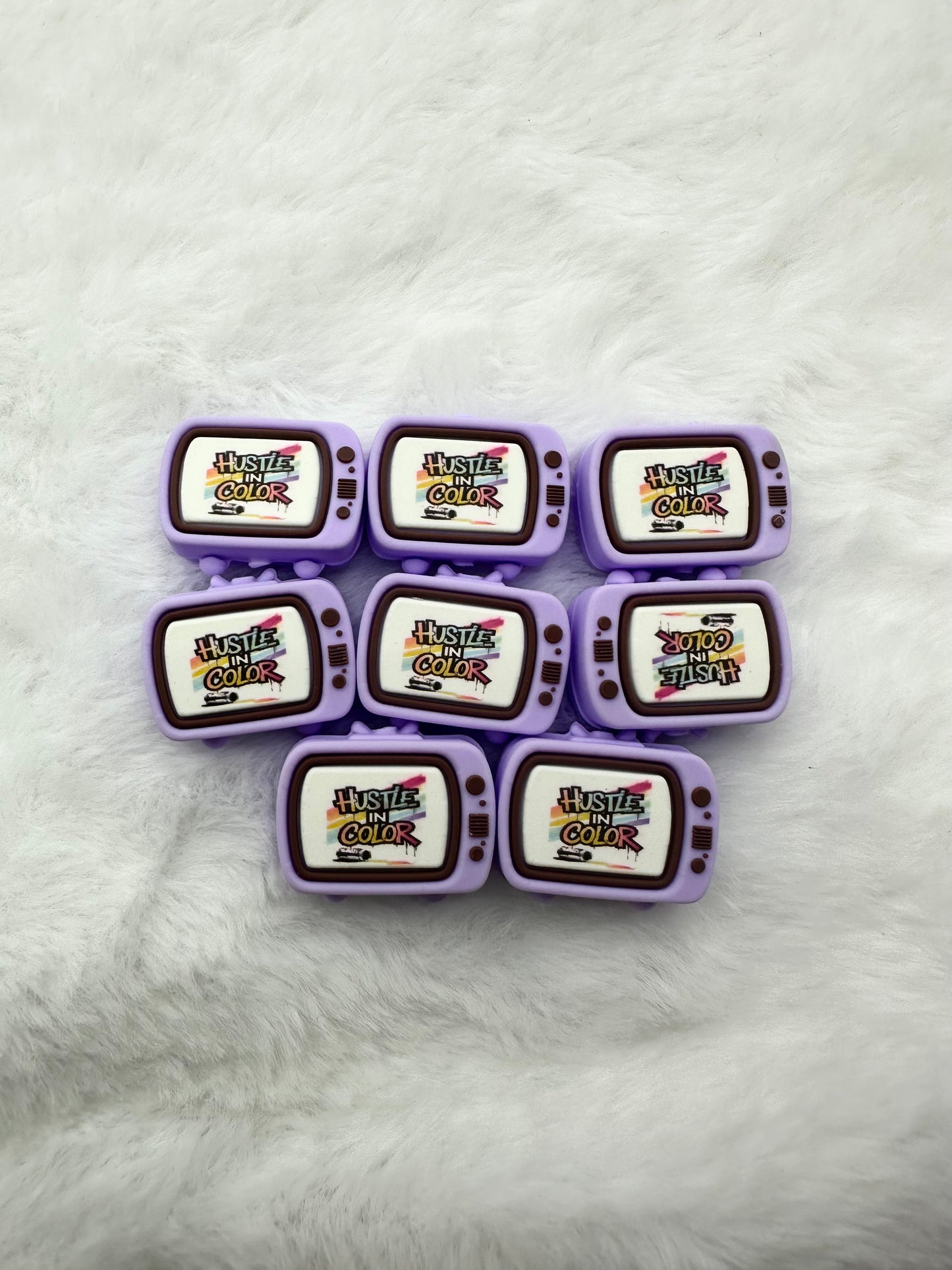 T8 3D Purple TV (Hustle in Color) $5/ 8 Pcs