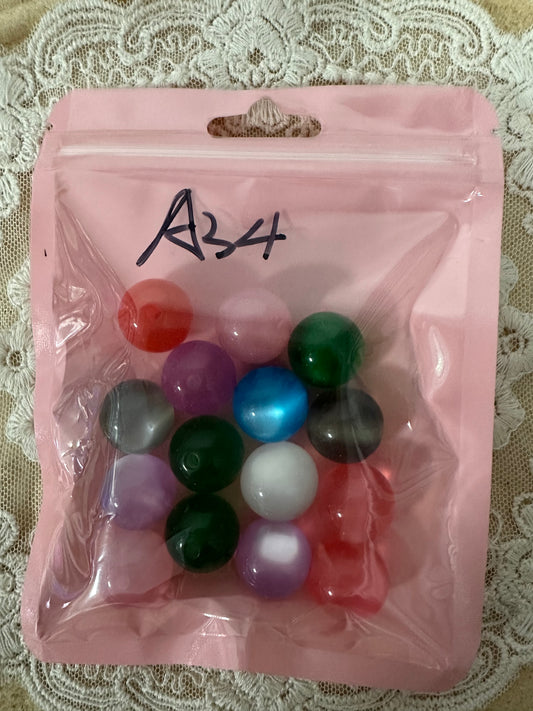 A34 $3/15pcs 16mm