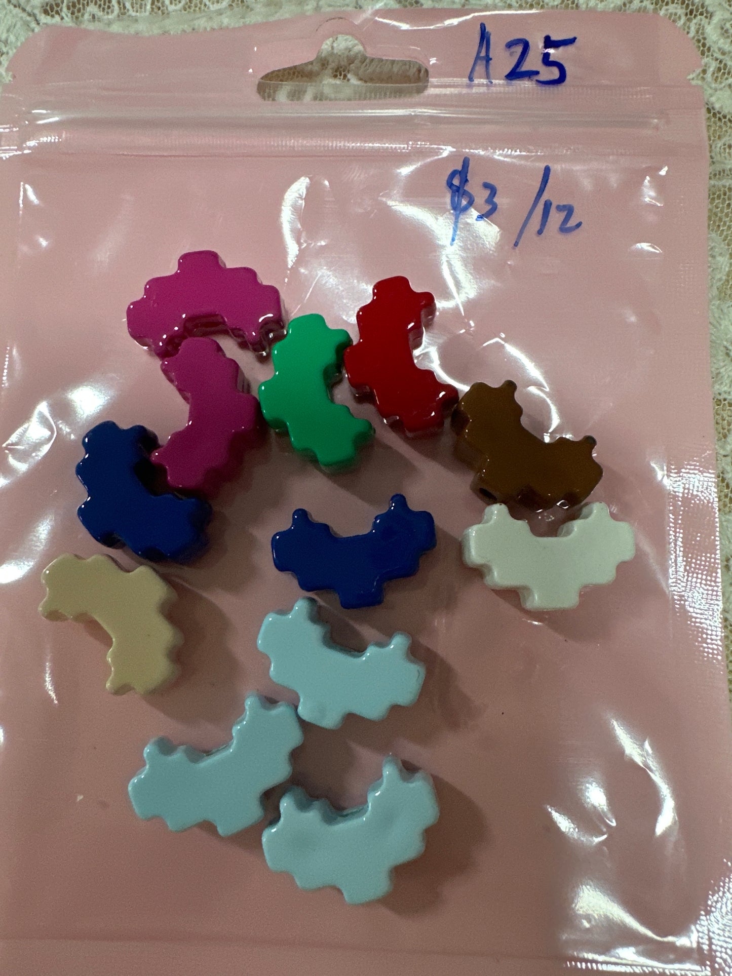A25 $3/12pcs