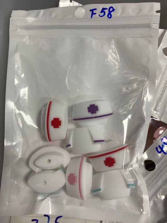 F58 Nurse's cap $4/8pcs