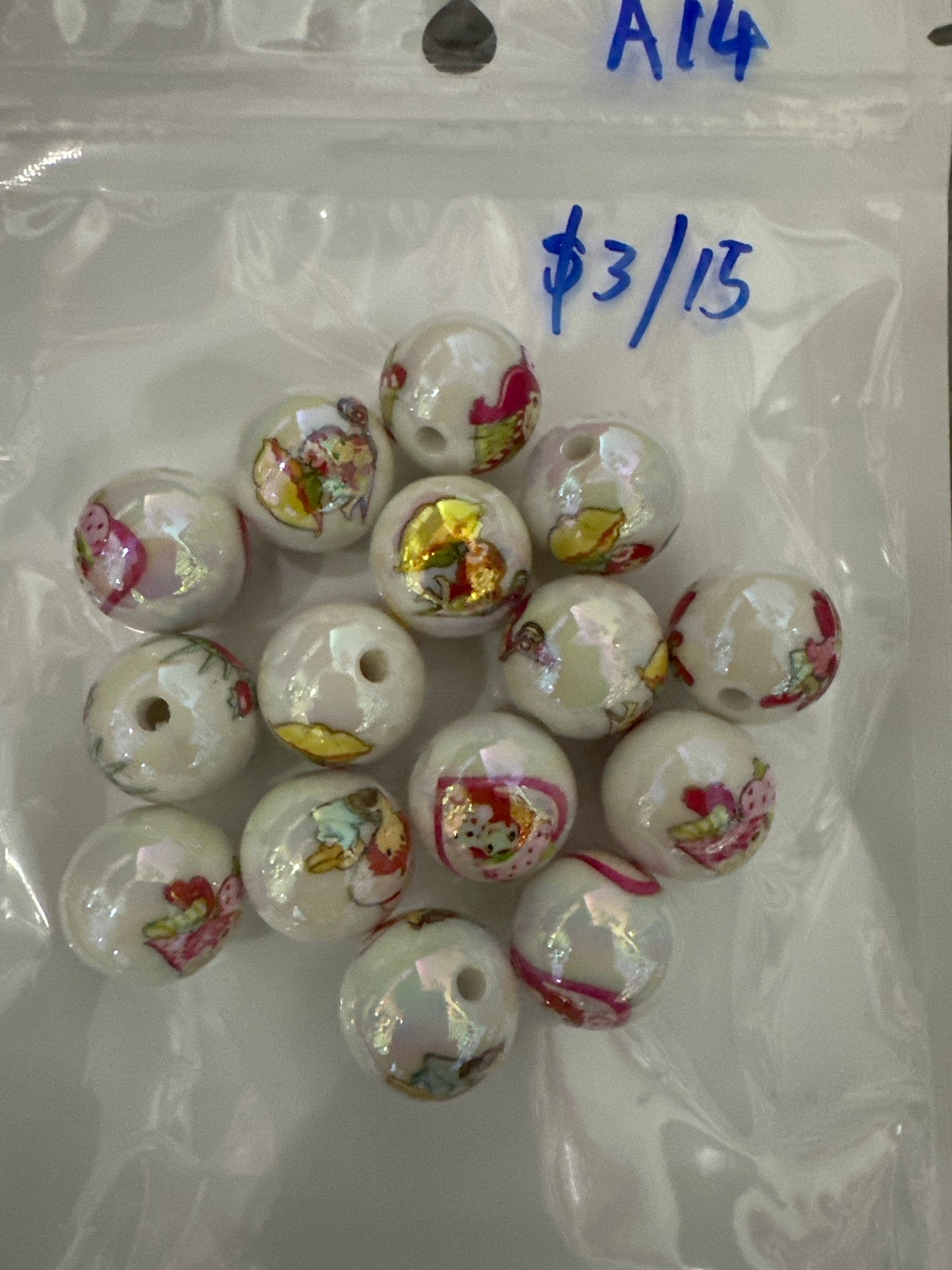 A14 $3/15pcs 16mm